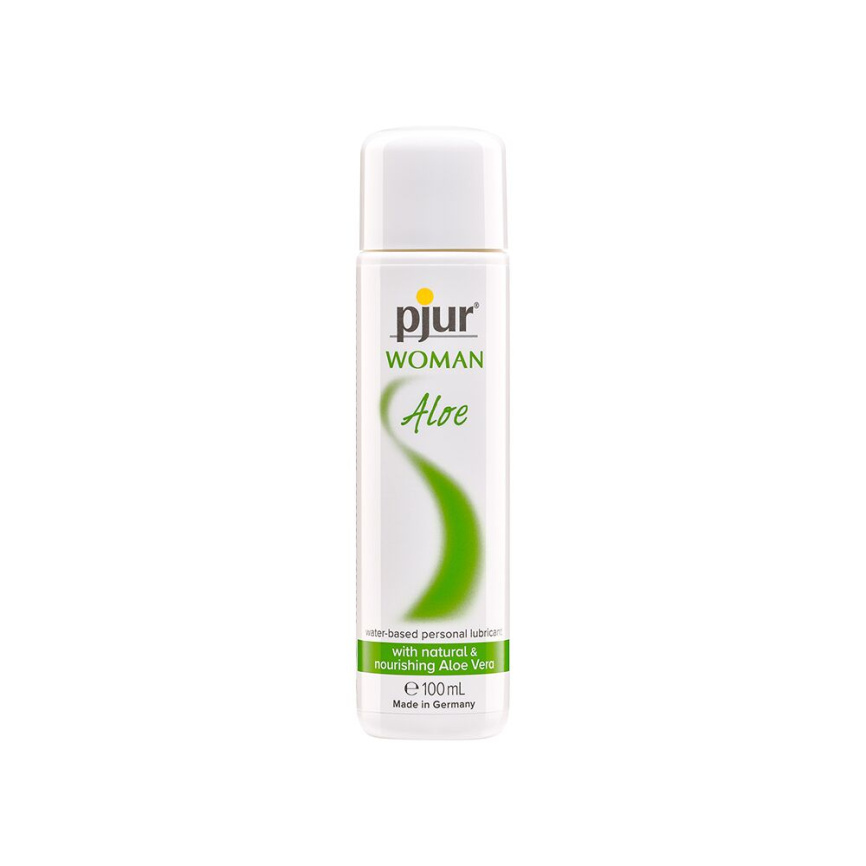 Лубрикант на водній основі pjur Woman Aloe 100 мл, з екстрактом алое, зволожувальний, без парабенів фото 1