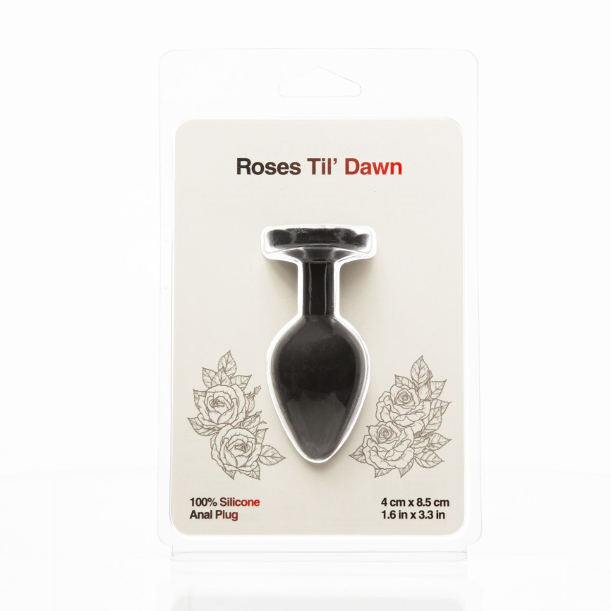 Анальна пробка BMS Roses Til’ Dawn Silicone Anal Plug Medium фото 2