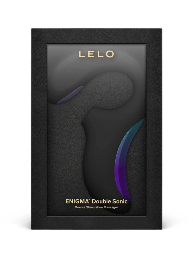Клиторально-вагинальный звуковой стимулятор LELO Enigma Double Sonic Black фото 4