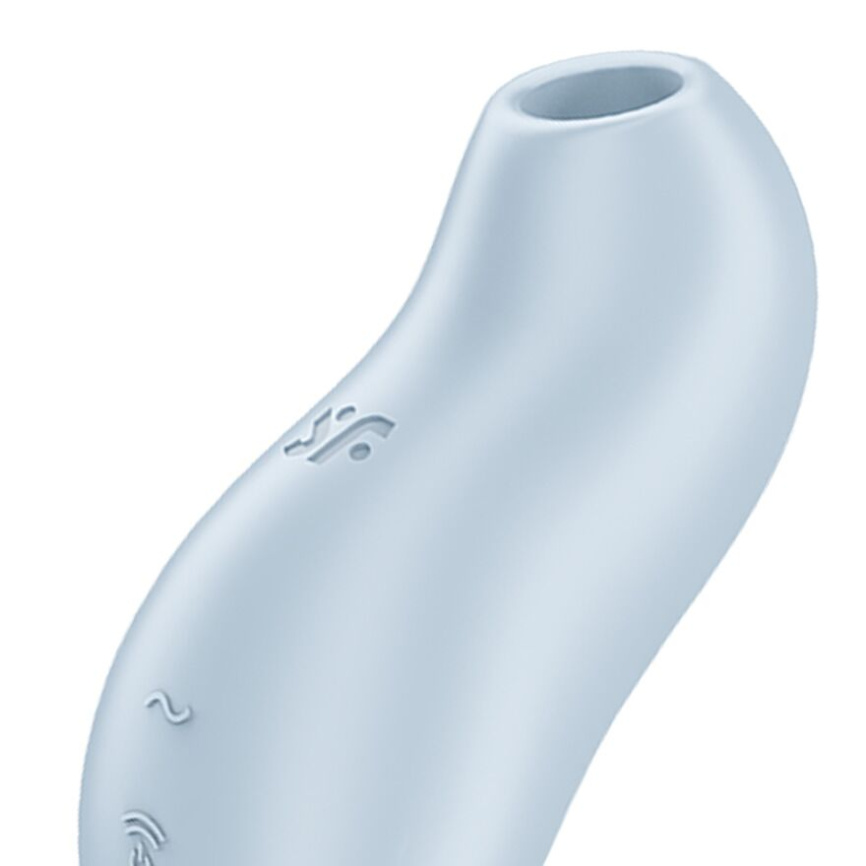 Вакуумний кліторальний стимулятор з вібрацією Satisfyer Pocket Pro 1 Blue фото 4