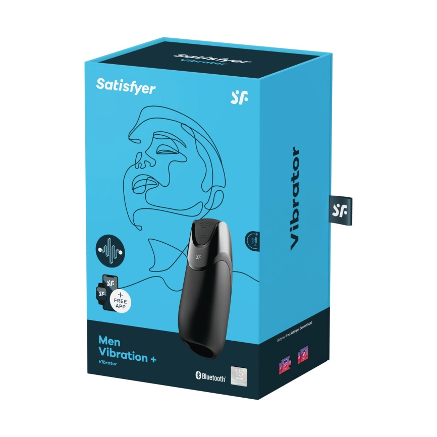 Смарт-мастурбатор с вибрацией Satisfyer Men Vibration+, 2 мотора, 14 режимов, водонепроницаемый фото 7