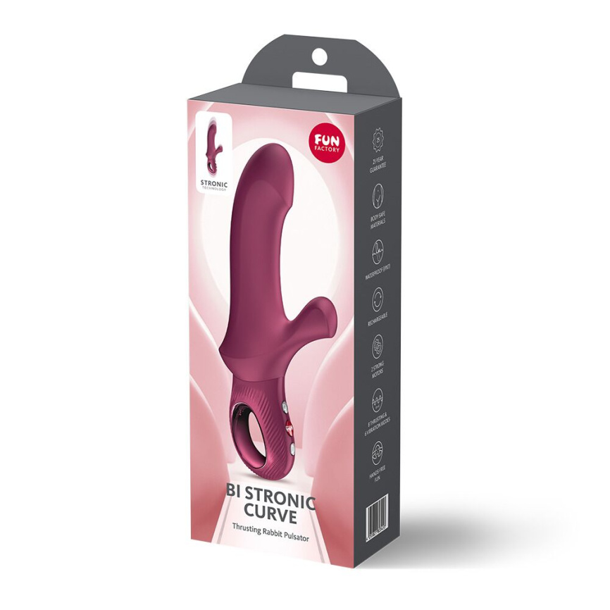 Пульсатор Fun Factory Bi Stronic Curve Wine Red фото 10