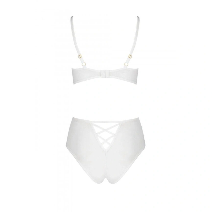 Эротический комплект с рисунком Passion LOVELIA BIKINI L/XL, white фото 11