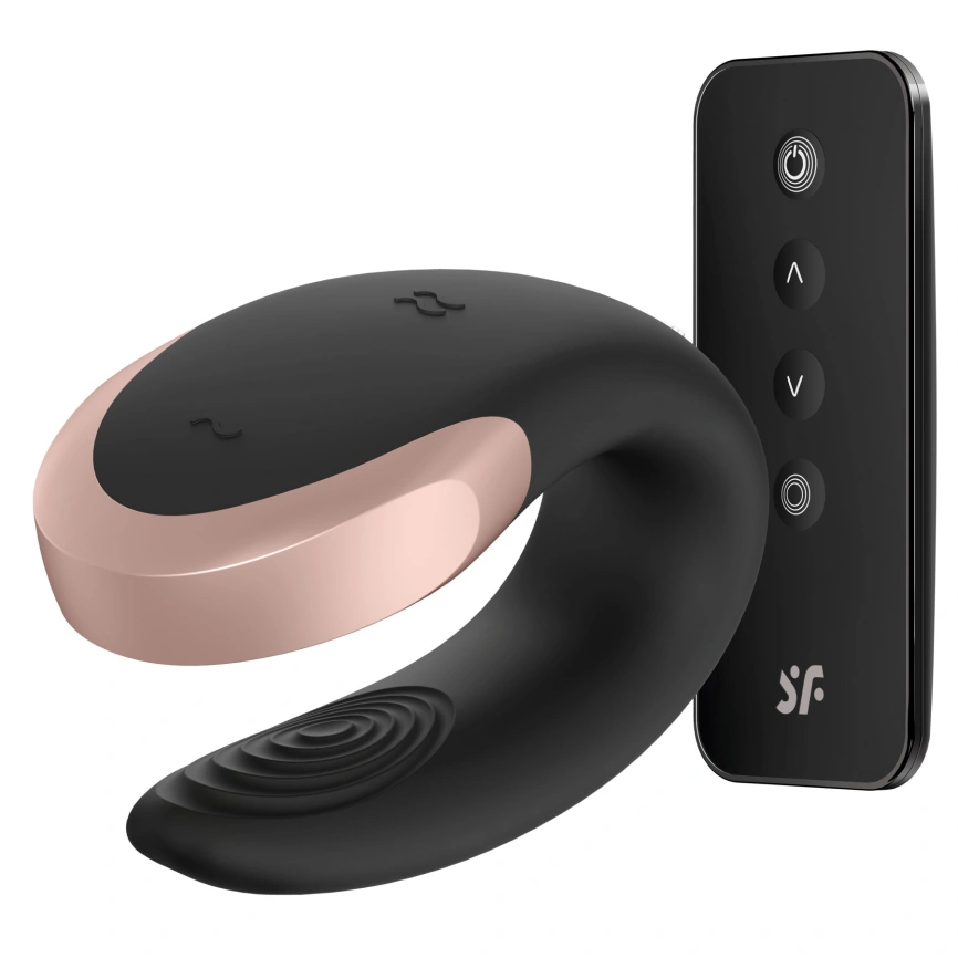 Смарт-вибратор для пар Satisfyer Double Love (Black) фото 1