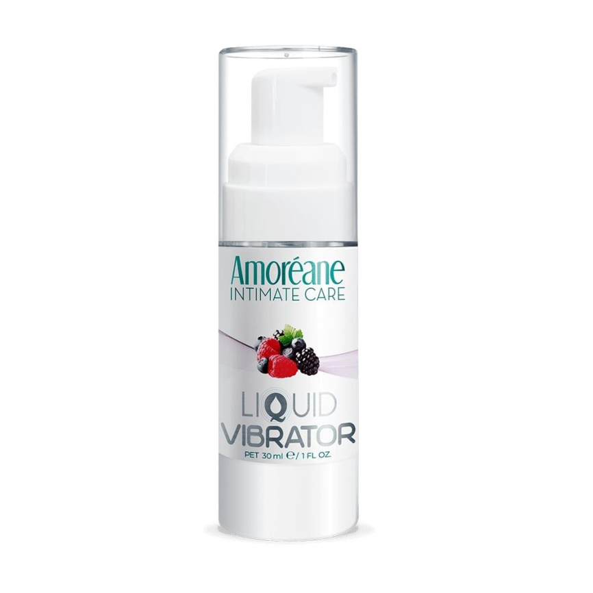 Лубрикант з ефектом вібрації Amoreane Med Liquid Vibrator Berries (30 мл) фото 1