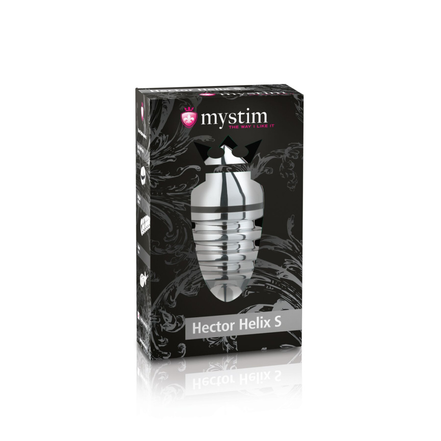Металева анальна пробка Mystim Hector Helix S для електростимулятора, діаметр 4 см фото 10