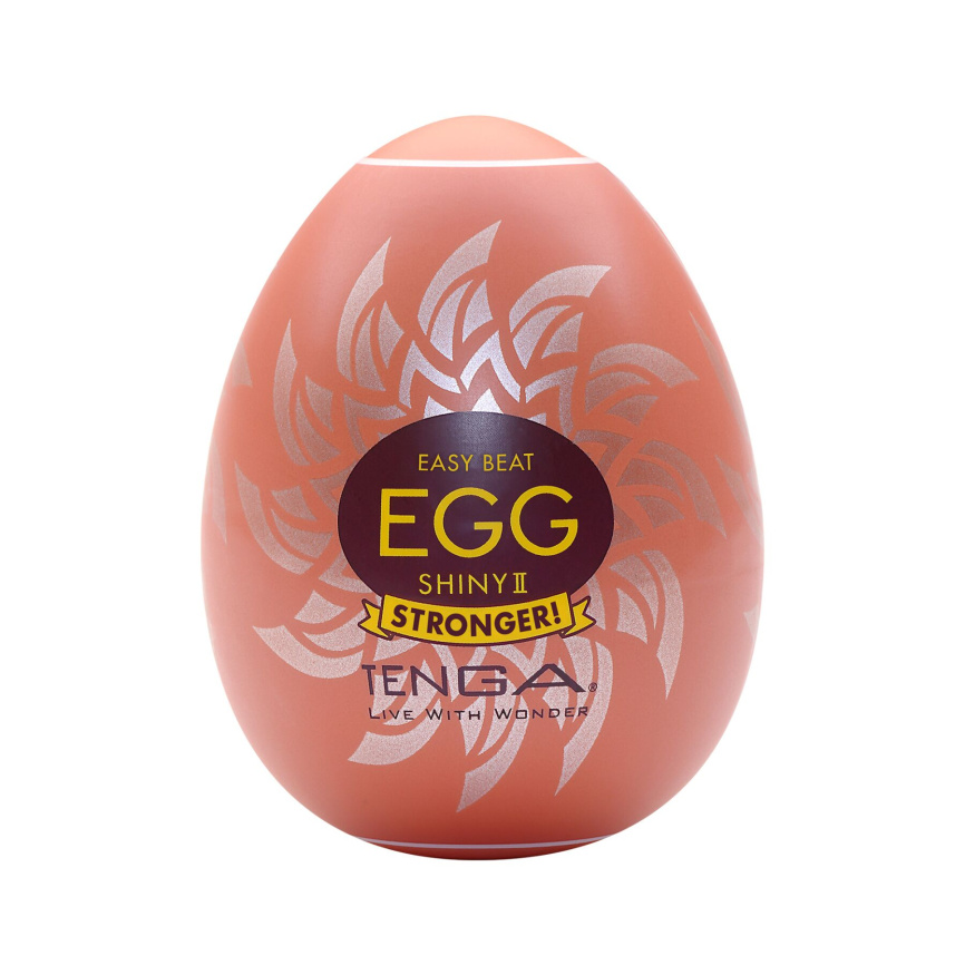 Мастурбатор-яйце Tenga Egg Shiny II, щільний TPE, пробник лубриканту 5 мл фото 1