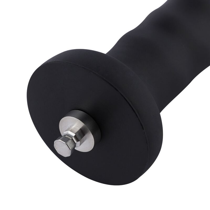 Силіконовий фалоімітатор для секс-машин Hismith 7.1″ Anal Dildo Black, система KlicLok фото 4