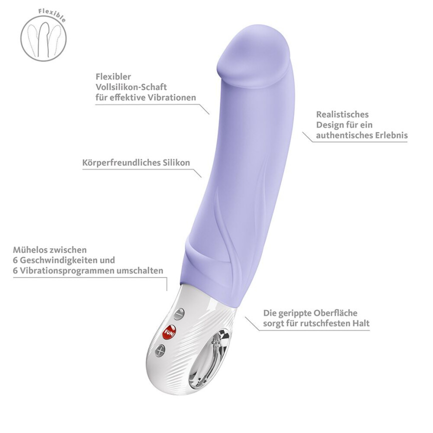 Вібратор для точки G Fun Factory BIG BOSS Purple, дуже потужний, 23,5 см фото 8