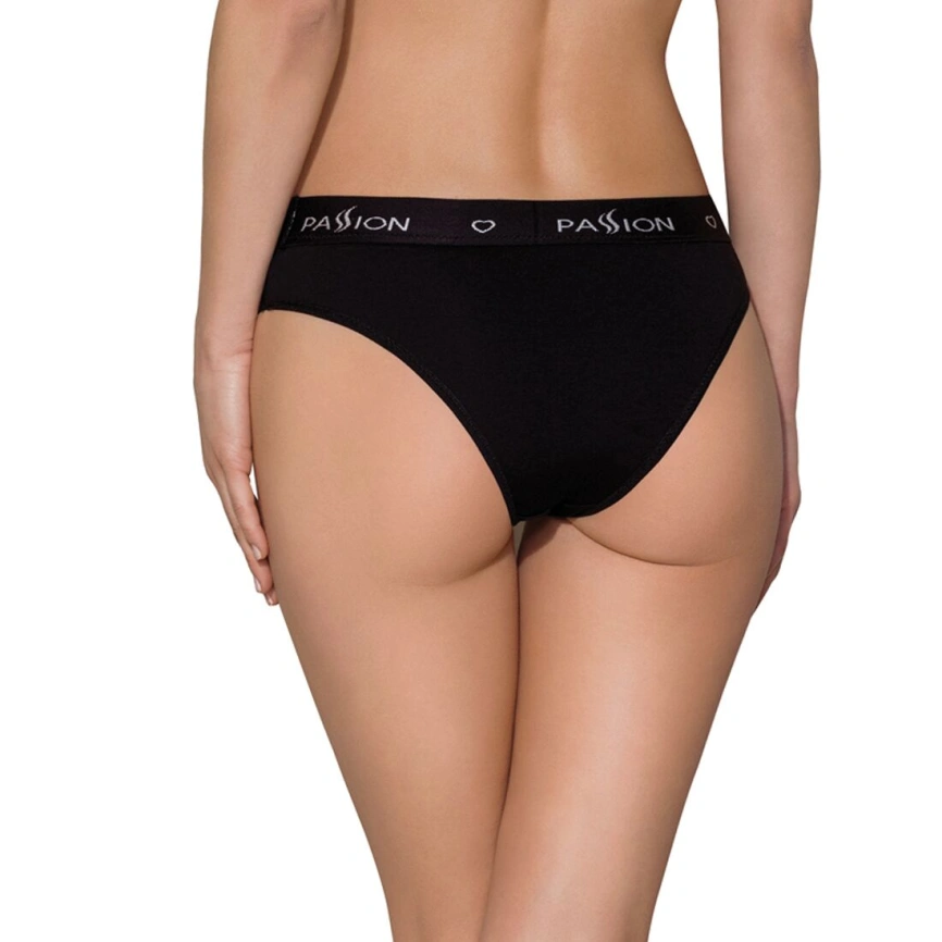 Трусики-слипы из хлопка с эластаном Passion PS004 PANTIES L, black фото 9