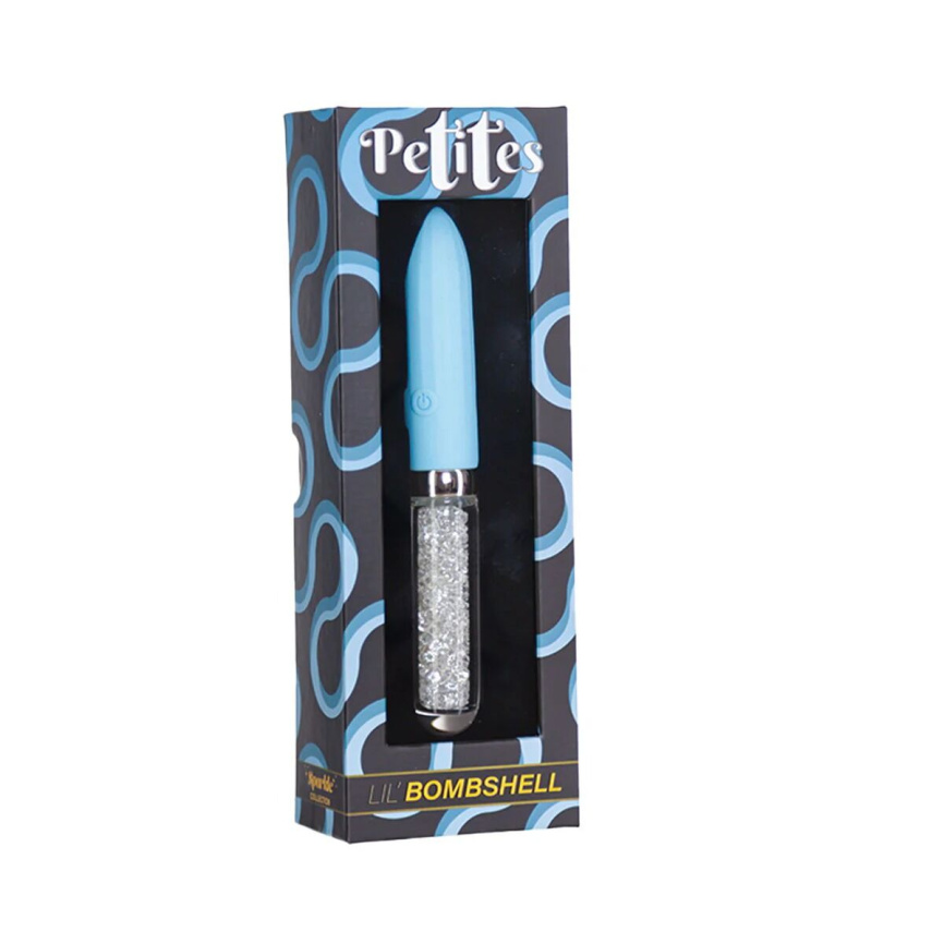 Вібратор Petites Lil’ Bombshell Vibrator - Blue фото 5