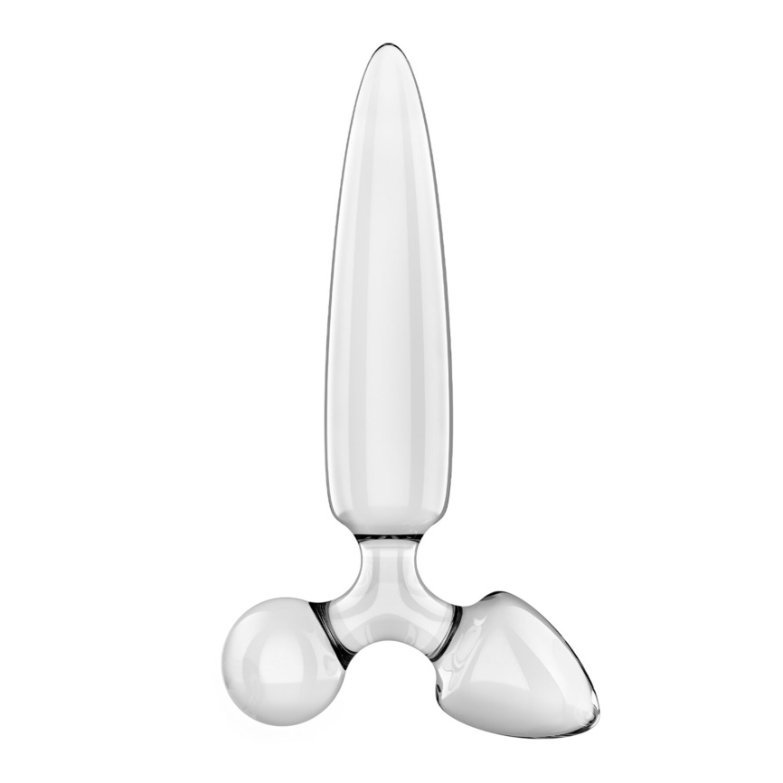 Тристоронній скляний дилдо Satisfyer Triple Crystal 1 Transparent фото 1