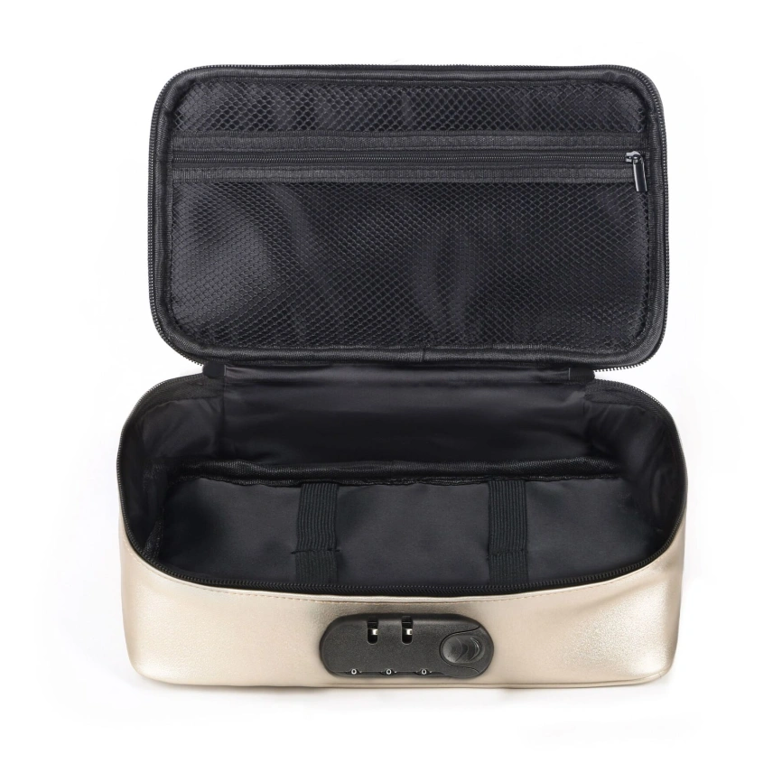Кейс для игрушек Dorcel DISCREET BOX LUXURY GOLD, кодовый замок, 27×16×7,62 см фото 2