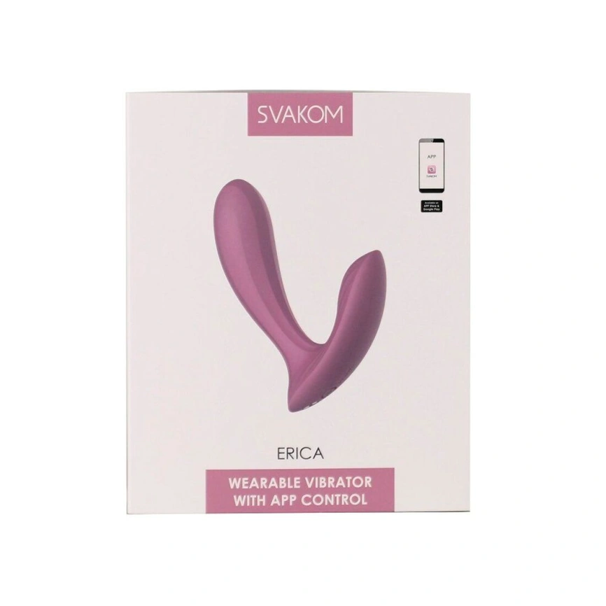 Смарт-вибратор в трусики Svakom Erica Romantic Rose, очень гибкий, 2 мотора фото 12