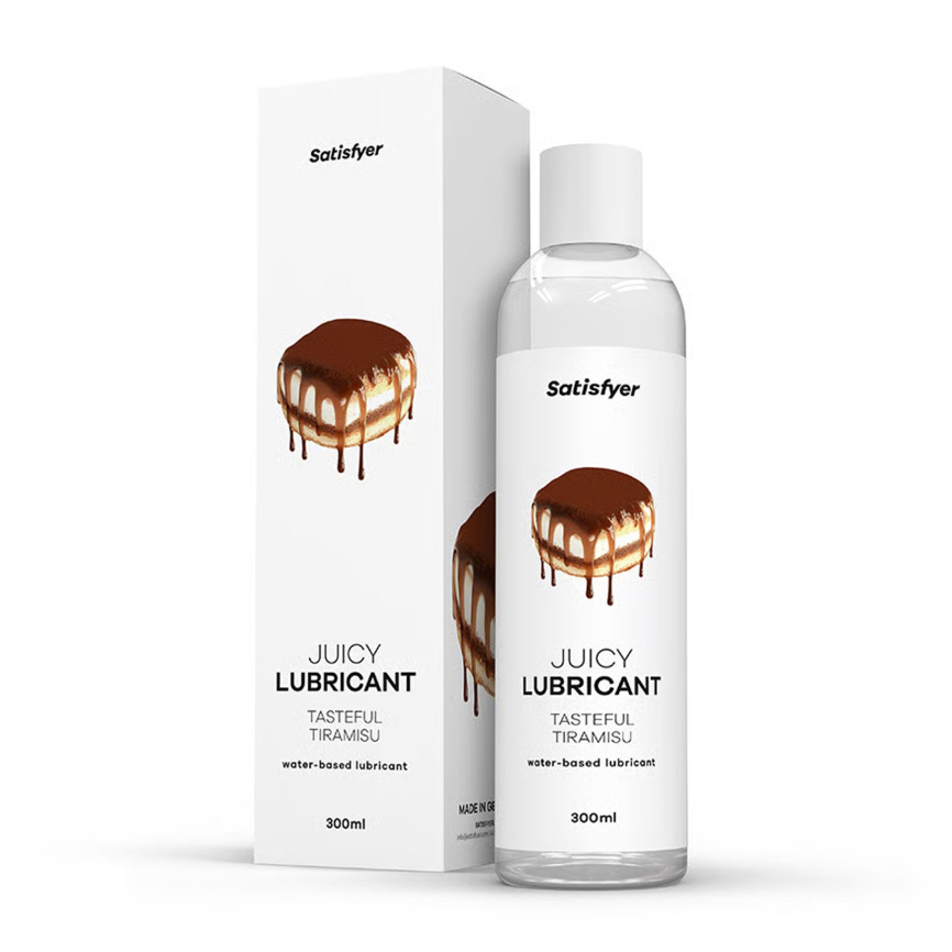 Лубрикант на водній основі Satisfyer Juicy Lubricant Tasteful Tiramisu water based 300 мл фото 2