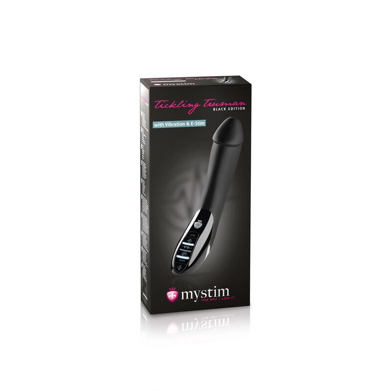 Вибратор с электростимуляцией Mystim Tickling Truman eStim Black, миостимулятор фото 14