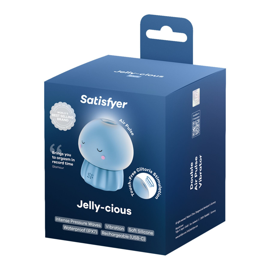 Вакуумний кліторальний стимулятор Satisfyer Jelly-cious Blue фото 5