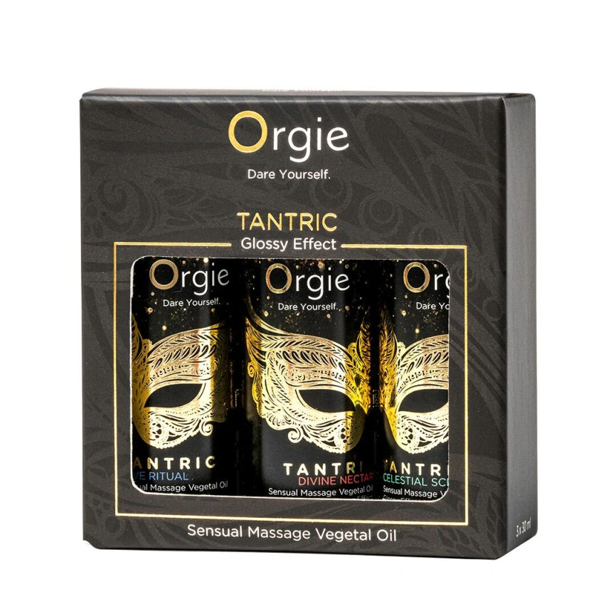 Набор масел для тантрического массажа Orgie – Tantric Mini Size Collection (3х30 мл), увлажнение фото 1