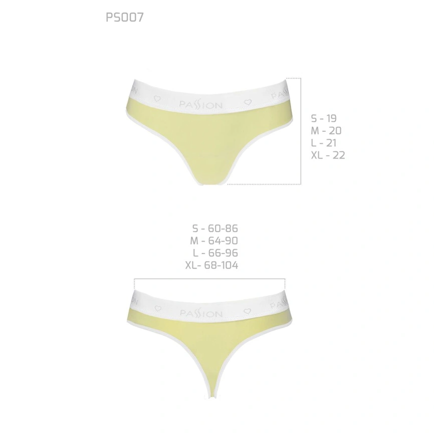 Спортивные трусики-стринги Passion PS007 PANTIES M, yellow фото 10