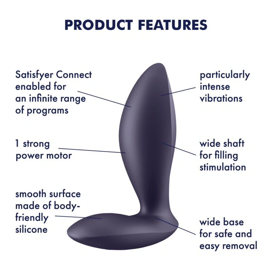 Анальная смарт-пробка с вибрацией Satisfyer Power Plug, очень мощная фото 6