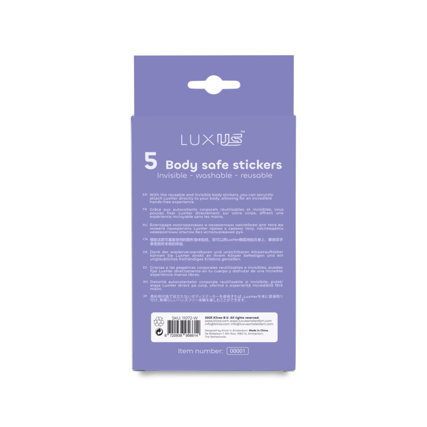 Комплект наліпок для вібратора LuxusHer Kiiroo Luxus Stickers (2 шт) фото 3