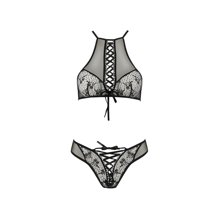 Еротичний комплект Passion AZALIA SET XXL/XXXL, black фото 5
