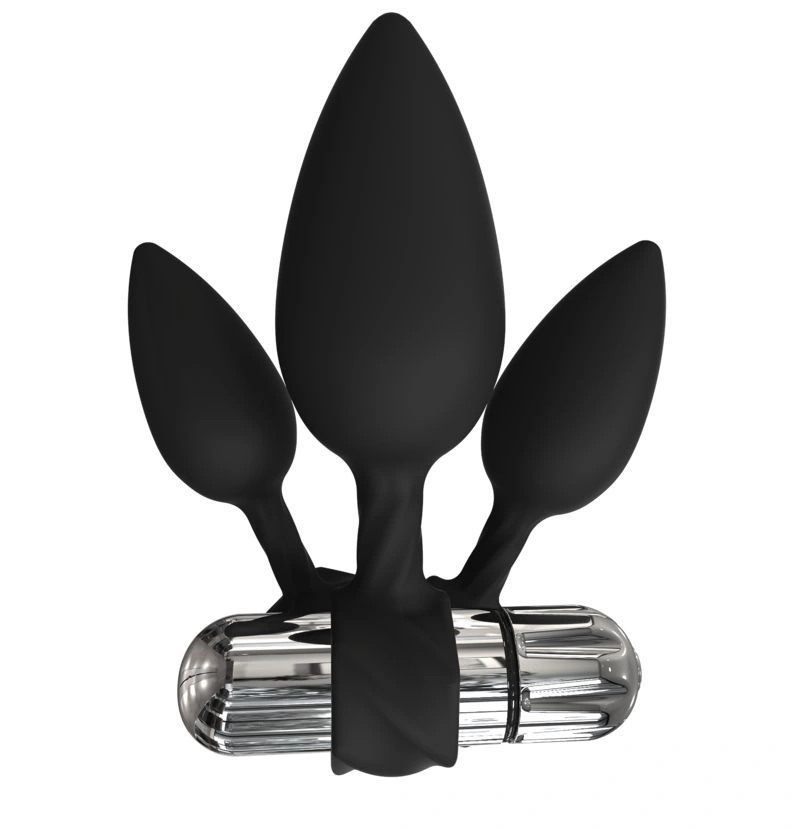 Набор анальных вибропробок Bathmate Anal Training Plugs VIBE, диаметр 2,5см - 3,1см - 3,8см фото 2