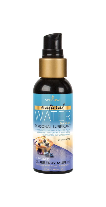 Змазка на водній основі Sensuva Natural Water-Based Blueberry Muffin 57мл без гліцерину та парабенів фото 2