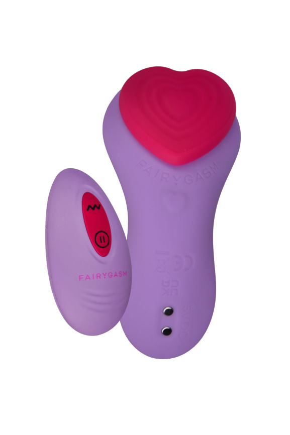 Вібратор у трусики FairyGasm HeartGem violet, на магніті, пульт ДК фото 2