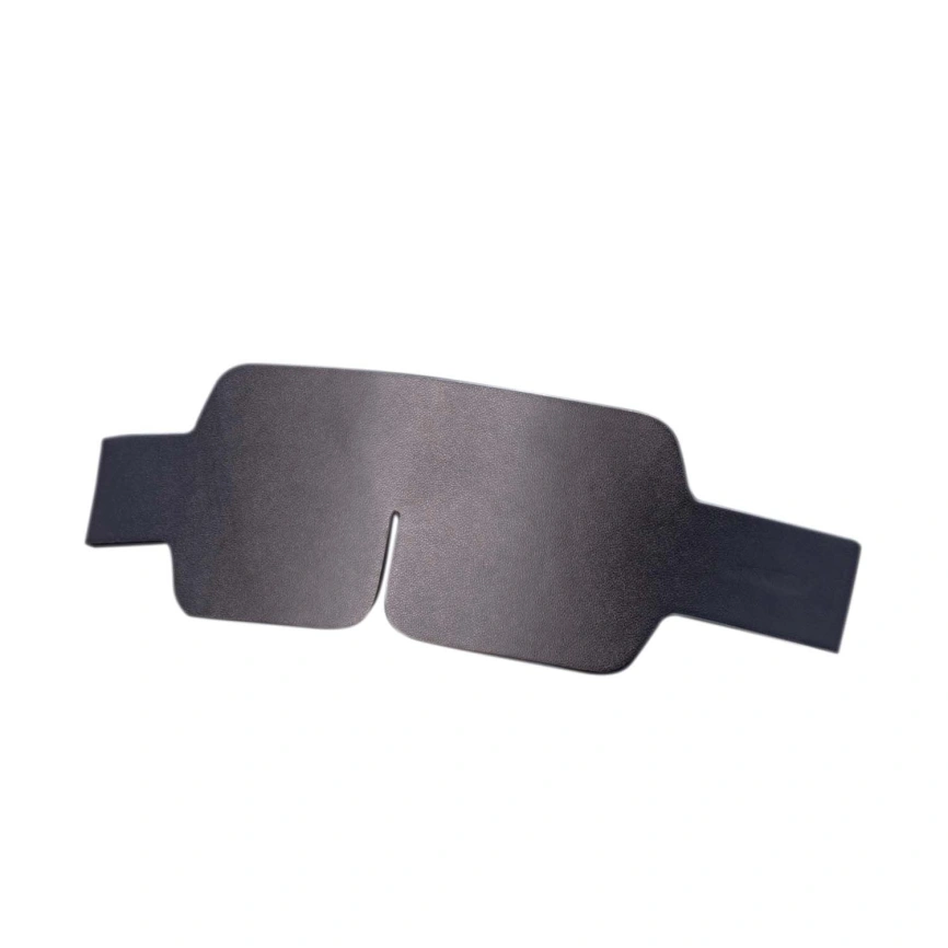 Маска на глаза LOCKINK Blindfold Kit, черная, натуральная кожа, регулируемый объем фото 5