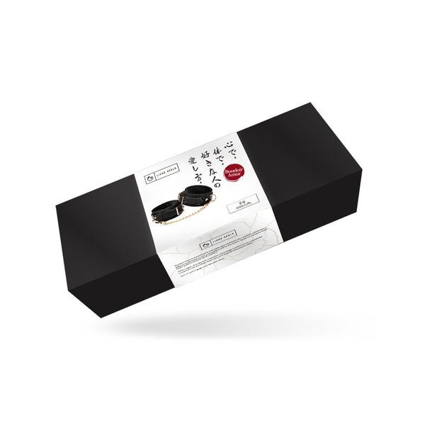 Поножі Liebe Seele Boudoir Amor Ankle Cuffs Black, знімний з’єднувальний ланцюжок фото 2