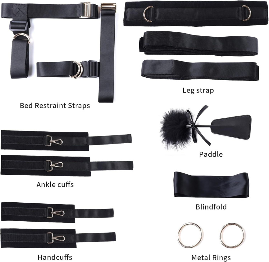 БДСМ-набір LOCKINK YEAHWOW Bed Restraint set фото 7