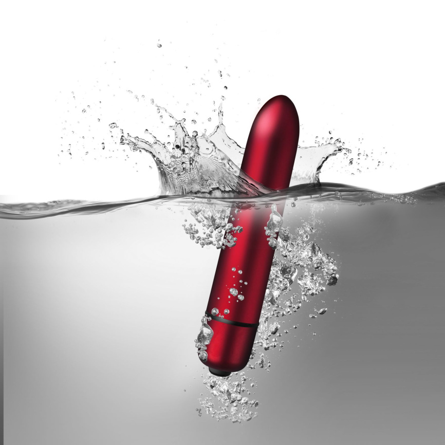 Віброкуля Rocks Off RO-90mm 10 Speed ​​Scarlet Velvet матова фото 2