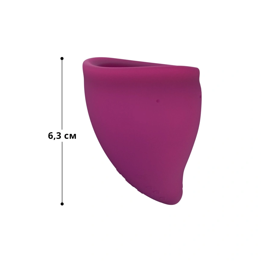 Менструальная чаша Fun Factory FUN CUP SIZE B, бордовая, многоразовая, диаметр 4,3 см, объем 30 мл фото 2