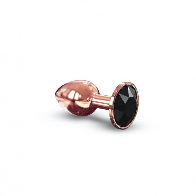 Металлическая анальная пробка с украшением в виде кристалла Dorcel - Diamond Plug Rose Gold S фото 1