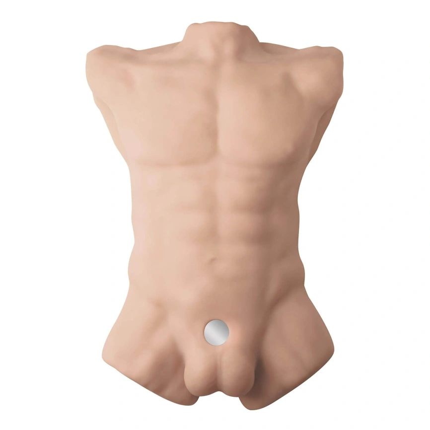 Торс с фаллоимитатором на присоске SilexD Apollo L Male Torso, суперреалистичный, термореактивный фото 2