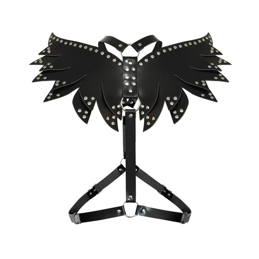 Женская портупея Art of Sex - Wings черная XS-M, экокожа фото 6