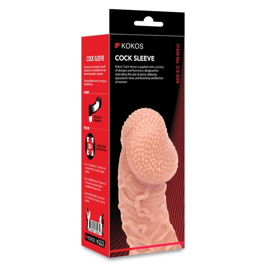 Насадка на член Kokos Cock Sleeve CS 006 M фото 5