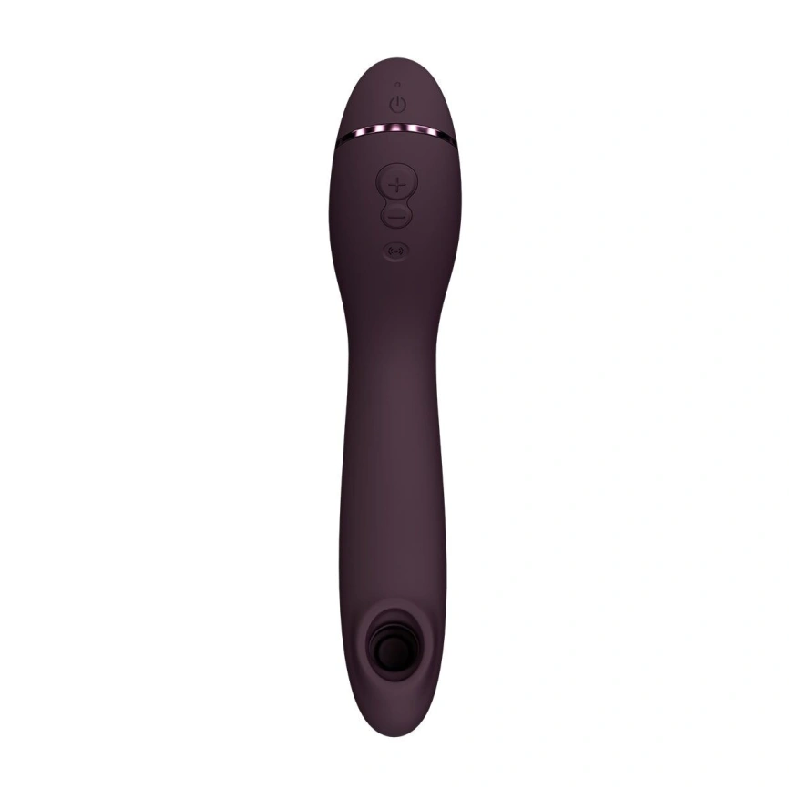 Вакуумный стимулятор для точки G и клитора с вибрацией Womanizer OG Aubergine, 12 уровней, 3 режима фото 2