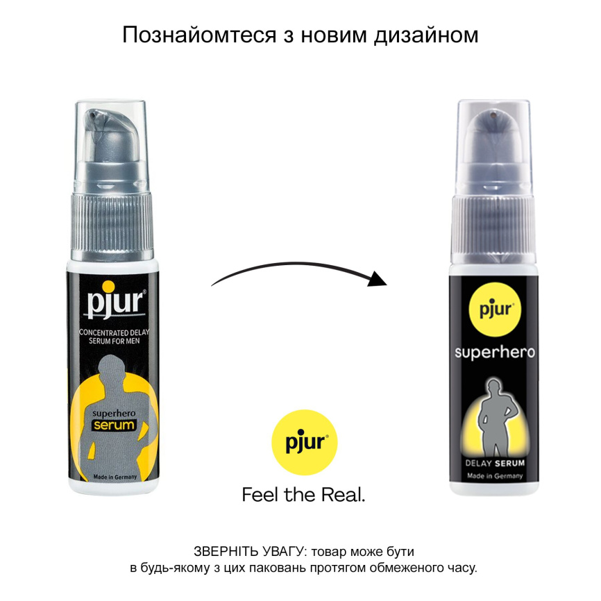 Сироватка-пролонгатор pjur Superhero Delay Serum 20 мл, створює ефект плівки, без оніміння фото 6