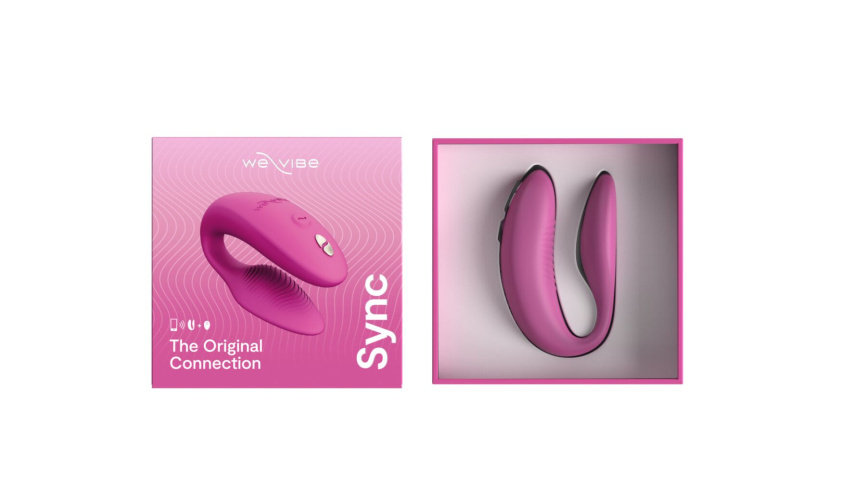 Смарт-вібратор для пар We-Vibe Sync 2 Rose, 10 віброрежимів, пульт ДК фото 7