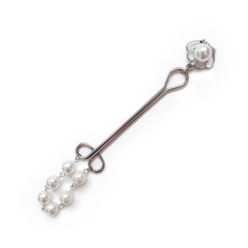 Затискач для клітора Art of Sex - Clit Clamp Royal Pearls фото 1