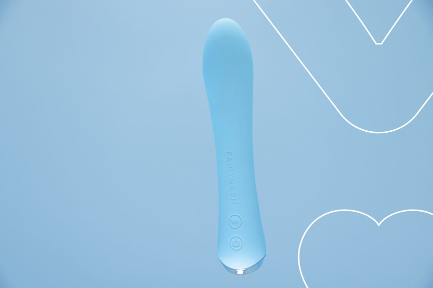 Вібратор з підігрівом FairyGasm WowGenie blue, підігрів до 42 °C фото 6