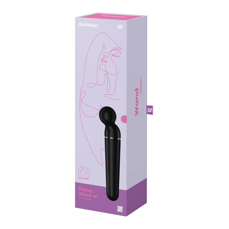 Вибромассажер Satisfyer Planet Wand-er Black/Rosegold, очень мощный, беспроводной фото 6