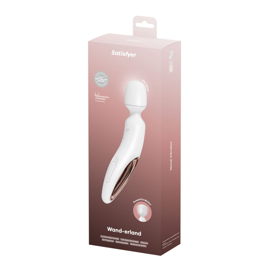 Вібромасажер Satisfyer Wand-erland (White/Rosegold) фото 5