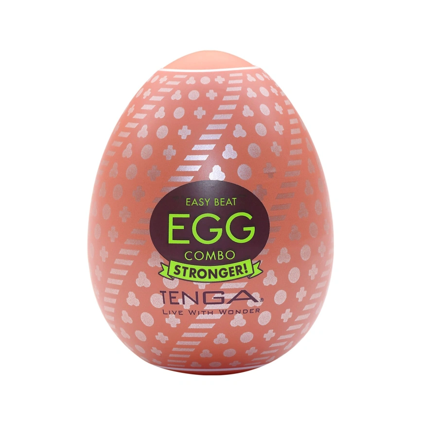 Мастурбатор-яйцо Tenga Egg Combo, плотный TPE, пробник лубриканта 5 мл фото 1