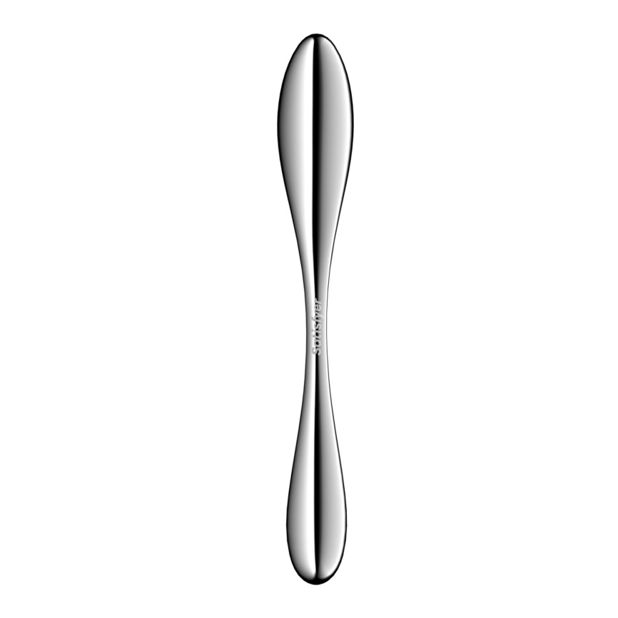 Металевий дилдо Satisfyer Star Force 3, двосторонній, можна нагрівати та охолоджувати, дуже важкий фото 4