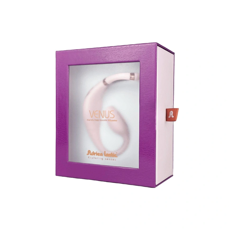 Смарт-вибратор для пар Adrien Lastic Venus + APP, двойной, можно носить под одеждой, 10 режимов фото 12