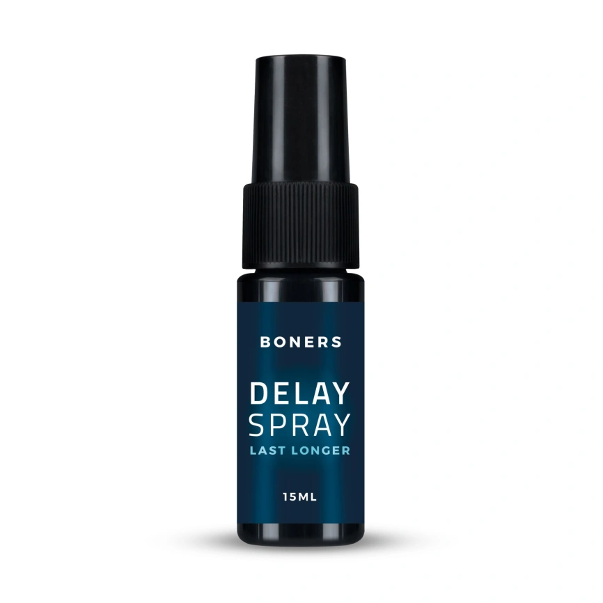 Спрей-пролонгатор Boners Delay Spray 15 мл, легкий анестетик лаурет-9 + метил лактат фото 1