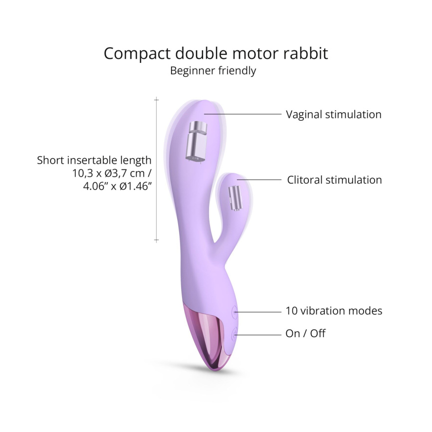 Вібратор-кролик Love To Love FUNKY BUNNY - VIVA MAUVE фото 2